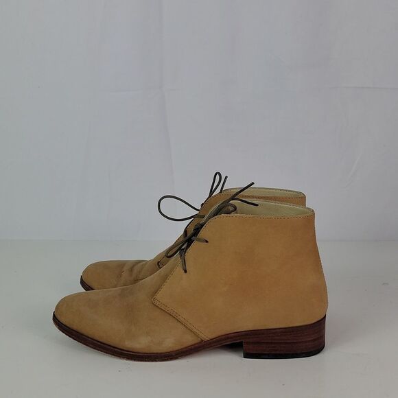 Nisolo Isa Brown Suede Leather Lace Up Women's Ankle Boots - Picture 8 of 16